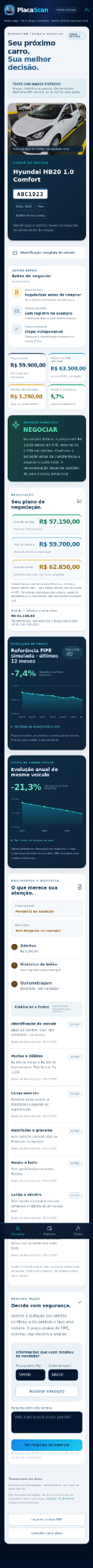 Captura completa da prévia Premium R6 para celular enviada do aplicativo